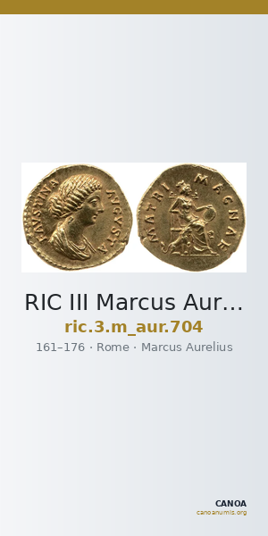 RIC III Marcus Aurelius 704 — CANOA