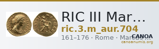 RIC III Marcus Aurelius 704 — CANOA