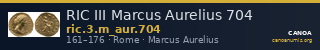 RIC III Marcus Aurelius 704 — CANOA
