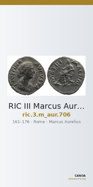 RIC III Marcus Aurelius 706 — CANOA