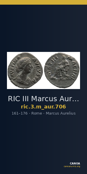 RIC III Marcus Aurelius 706 — CANOA