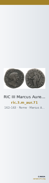 RIC III Marcus Aurelius 71 — CANOA