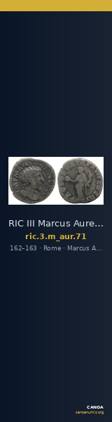 RIC III Marcus Aurelius 71 — CANOA