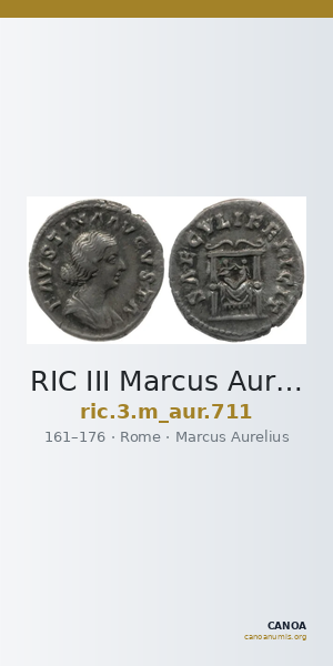 RIC III Marcus Aurelius 711 — CANOA