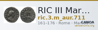 RIC III Marcus Aurelius 711 — CANOA