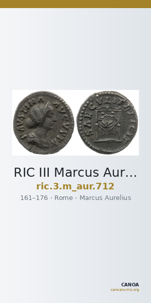 RIC III Marcus Aurelius 712 — CANOA