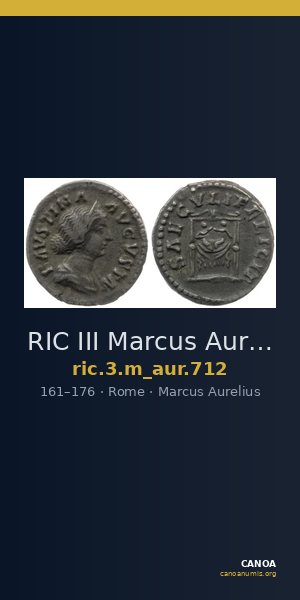 RIC III Marcus Aurelius 712 — CANOA