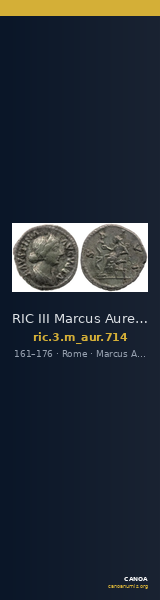 RIC III Marcus Aurelius 714 — CANOA