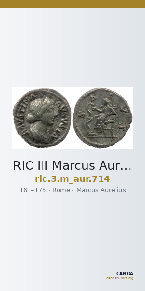 RIC III Marcus Aurelius 714 — CANOA