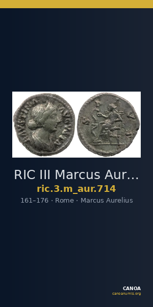 RIC III Marcus Aurelius 714 — CANOA