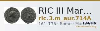 RIC III Marcus Aurelius 714A — CANOA