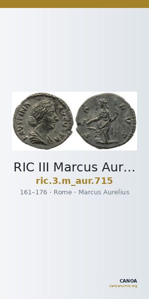 RIC III Marcus Aurelius 715 — CANOA