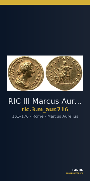 RIC III Marcus Aurelius 716 — CANOA