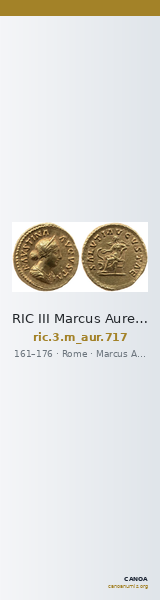 RIC III Marcus Aurelius 717 — CANOA