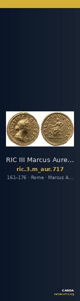 RIC III Marcus Aurelius 717 — CANOA