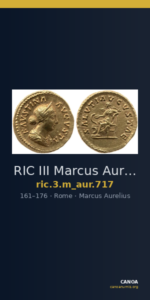RIC III Marcus Aurelius 717 — CANOA