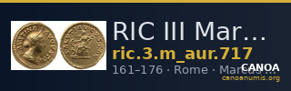 RIC III Marcus Aurelius 717 — CANOA