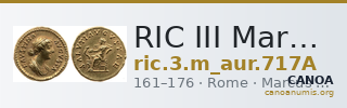RIC III Marcus Aurelius 717A — CANOA