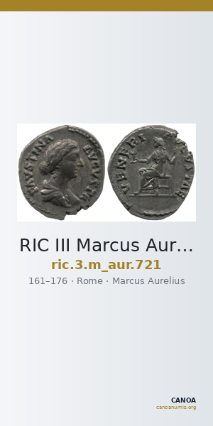RIC III Marcus Aurelius 721 — CANOA