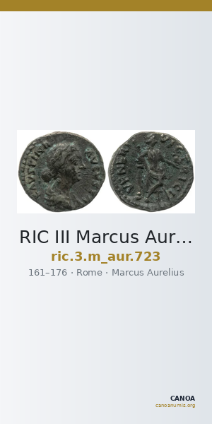 RIC III Marcus Aurelius 723 — CANOA