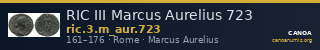 RIC III Marcus Aurelius 723 — CANOA