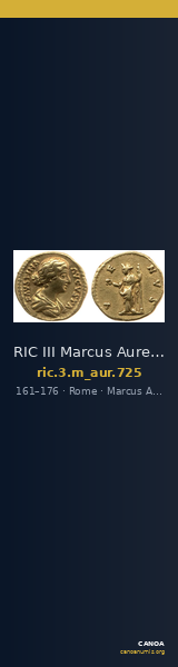 RIC III Marcus Aurelius 725 — CANOA