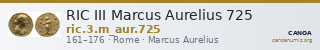 RIC III Marcus Aurelius 725 — CANOA