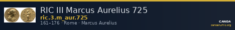 RIC III Marcus Aurelius 725 — CANOA