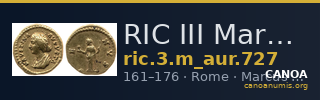 RIC III Marcus Aurelius 727 — CANOA