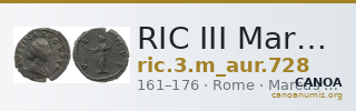 RIC III Marcus Aurelius 728 — CANOA