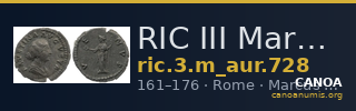 RIC III Marcus Aurelius 728 — CANOA
