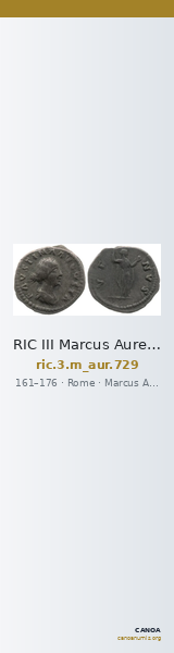RIC III Marcus Aurelius 729 — CANOA