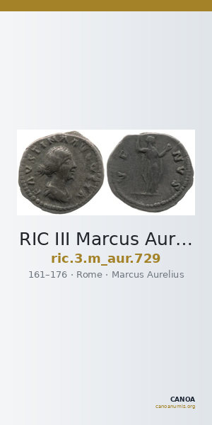 RIC III Marcus Aurelius 729 — CANOA