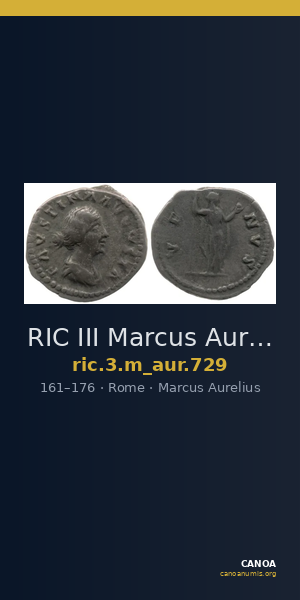 RIC III Marcus Aurelius 729 — CANOA