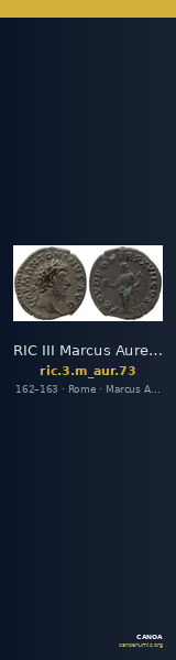 RIC III Marcus Aurelius 73 — CANOA