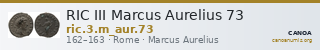 RIC III Marcus Aurelius 73 — CANOA