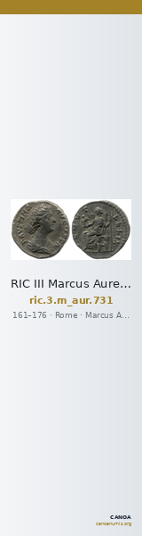 RIC III Marcus Aurelius 731 — CANOA