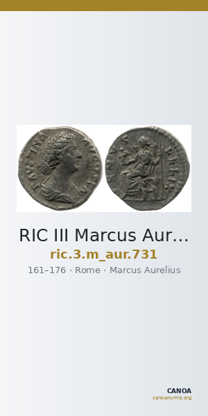 RIC III Marcus Aurelius 731 — CANOA