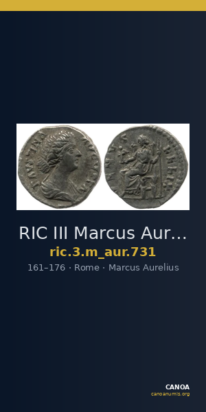 RIC III Marcus Aurelius 731 — CANOA