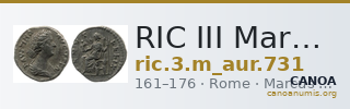 RIC III Marcus Aurelius 731 — CANOA