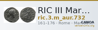 RIC III Marcus Aurelius 732 — CANOA