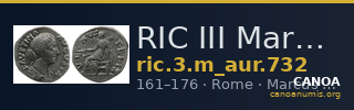 RIC III Marcus Aurelius 732 — CANOA
