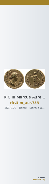 RIC III Marcus Aurelius 733 — CANOA