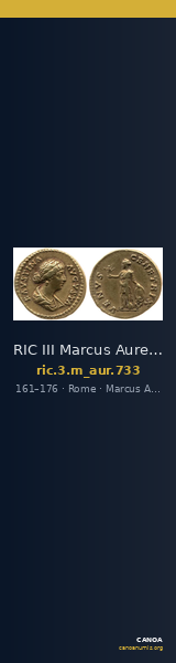 RIC III Marcus Aurelius 733 — CANOA
