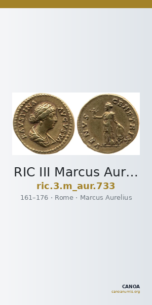 RIC III Marcus Aurelius 733 — CANOA