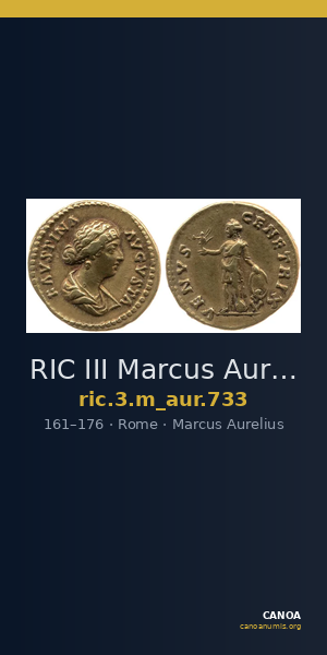 RIC III Marcus Aurelius 733 — CANOA