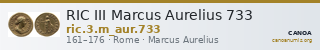 RIC III Marcus Aurelius 733 — CANOA