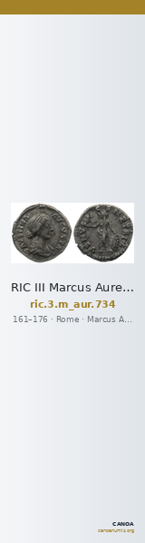 RIC III Marcus Aurelius 734 — CANOA