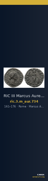 RIC III Marcus Aurelius 734 — CANOA