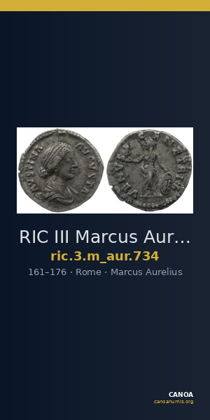 RIC III Marcus Aurelius 734 — CANOA